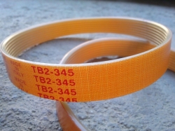 Řemen plochý, typ TB 2 - 345, 8 drážek, šíře 16 mm 