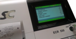 Registrační pokladna - ECR 550T,  barevný displej - připraveno na EET 