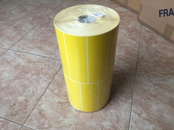 Papírové etikety na roli 150 x 50 mm, 2.500 ks na roli  -  žlutá