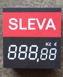 Cenovky pruh SLEVA s haléři,100 ks