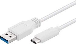 Kabel datový a nabíjecí USB-A / USB-C 0,5 m - bílý