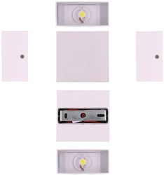 LED nástěnné svítidlo WOLF 6W / 3000 K teplá bílá, interiér
