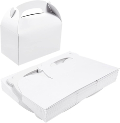 Krabičky na výslužku 160×90×90 mm, 24 kusů bílých skládacích krabic 