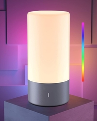 LED - Stolní lampa Aukey LT-T6, 6 W, teplá bílá, RGB, stmívatelná, dotyková 