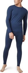 Teplé funkční prádlo Lapasa - Thermoflux 100 – teplé (160 g/㎡) - vnitřní strana fleece - SET - XL - modrá (Blu Navy), pánské 