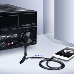 Ugreen 10590 3.5 mm Jack / 2RCA Jack audio kabel 3m Black