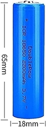 Dobíjecí baterie 18650, 1200mAh, 3.7V, li-ion