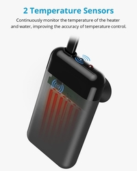 NICREW - Akvarijní ohřívač, 25 °C konstantní termostat, 35 W