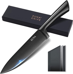 EUNA celokovový kuchyňský nůž o délce 34,5cm s čepelí 20cm, pouzdrem a dárkovou krabičkou. 