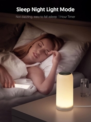 LED - Stolní lampa Aukey LT-T7R 6 W, teplá bílá, RGB, stmívatelná, dotyková 