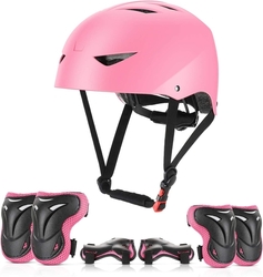 Dětská helma s chráničema na kolena, lokty a dlaně - skate, jízdní kolo ...