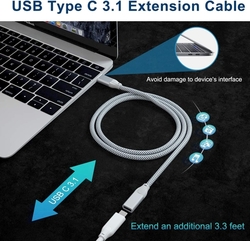 Kabel USB "C" prodlužovací, 3.1, Gen2, 10Gbps 