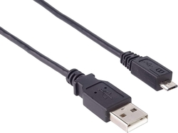 Kabel datový a nabíjecí USB-A / micro USB (B)  1 m - černý