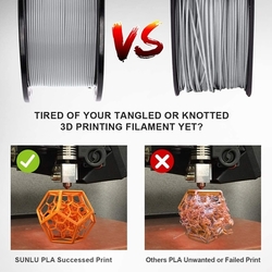 Filament SUNLU PLA do 3D tiskárny, barva šedá - VYBALENO