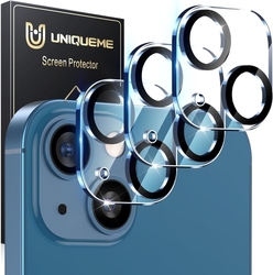 UniqueMe (3 kusy) Ochrana fotoaparátu pro iPhone 13/iPhone 13 mini - transparentní