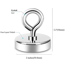 Magnetické oko -  1 ks s neodymovým magnetem a nosností do 140 kg 