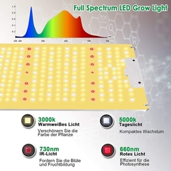 LED - COKOLILA - 1000 W LED celospektrální růstová lampa na rostliny 