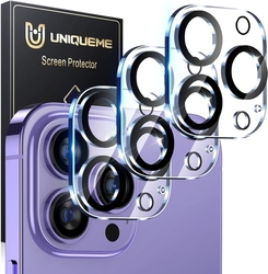 UniqueMe (3 kusy) Ochrana fotoaparátu pro iPhone 14 Pro Max - černé