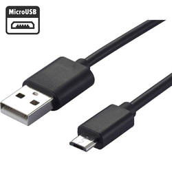 Kabel datový a nabíjecí USB-A / micro USB-B  0,3 m - bílý
