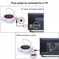 Nástěnný, Bluetooth, Flash, DVD/CD přehrávač s FM rádiem, AUX vstupem, HDMI a audio výstupem - KC-606 - VYBALENO 