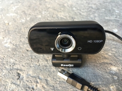 Webová kamera KeeQii pro PC, HD 1080P s mikrofonem a s automatickým ostřením. 