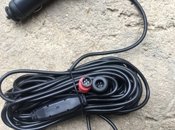 Napájecí kabel do auta pro záznamové kamery - 2x čtyřpólový konektor, vypínač