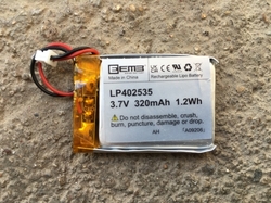 Dobíjecí akumulátor 3.7V, 320mAh, Lithium 