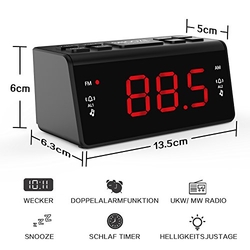 Digitální budík s rádiem FM / AM