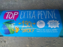 Pytle EXTRA PEVNÉ do kontejneru 190 L ,5 ks/ role-modré