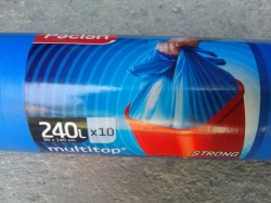 Pytle na odpad LDPE s uchy 240 L