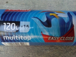 Pytle na odpad LDPE s uchy 120 L