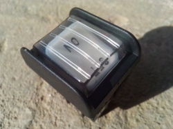 Vypínač čtyřpólový, podsvícený doutnavkou, 250V/16A, silikon. kryt 