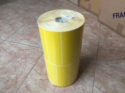 Papírové etikety na roli 150 x 50 mm, 2.500 ks na roli  -  žlutá