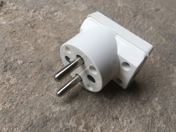 Vidlice 230V bílá 16A 