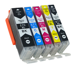 Sada inkoustových cartridgí pro tiskárny Canon PGI-570 - CLI-571 XL s čipem