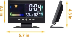 Digitální budík Lancoon s meteorologickou stanicí