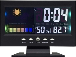 Digitální budík Lancoon s meteorologickou stanicí