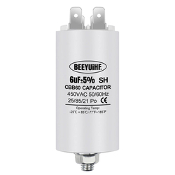 Motorový kondenzátor rozběhový BEEYUIHF CBB60 - 6mF/450V