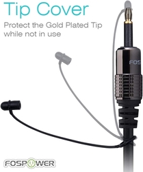 Kabel optický Toslink / Mini Toslink 3,5mm, pozlacený konektor, 2m