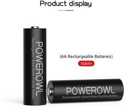 Dobíjecí baterie POWEROWL 4 × AA 2800mAh 1,2V LR6 NiMH, 1200 cyklů
