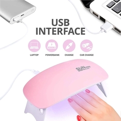 Mini UV vytvrzovací lampa na nehty s časovačem 45/60 sekund