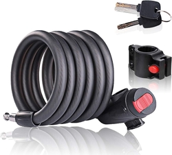 Jiahuade - Spiral Lock - spirálový cyklistický zámek s velmi vysokou bezpečnostní úrovní