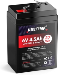 NASTIMA - Dobíjecí baterie 6V/4,5Ah LiFePO4 s BMS - ochranou