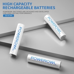 POWEROWL - Dobíjecí AAA baterie  1,2 V, 1000 mAh NI-MH - 4 kusy