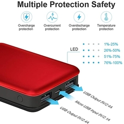 Power banka  Vancaly 10000 mAh, 2 x výstup USB - 2,4 A