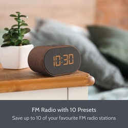 Digitální budík s rádiem / FM  a USB portem - i-box Lite