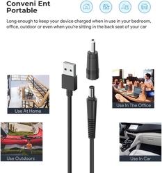 TAIFU - JBL 5V 9V 12V 17V 1A 2A 3A USB DC adaptérový kabel na jack 5,5 x 2,1 mm se 7 konektory