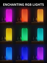 LED - Stolní lampa Aukey LT-T7R 6 W, teplá bílá, RGB, stmívatelná, dotyková 