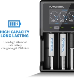 POWEROWL - Dobíjecí AAA baterie  1,2 V, 1000 mAh NI-MH - 4 kusy