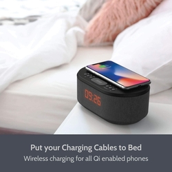 Digitální budík s rádiem  - i-box Dawn - černý